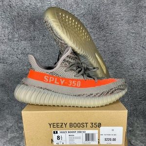 Pre-Owned! Adidas Yeezy Boost 350 V2 'Beluga' 2016 Men's Sneakers Size 8.5